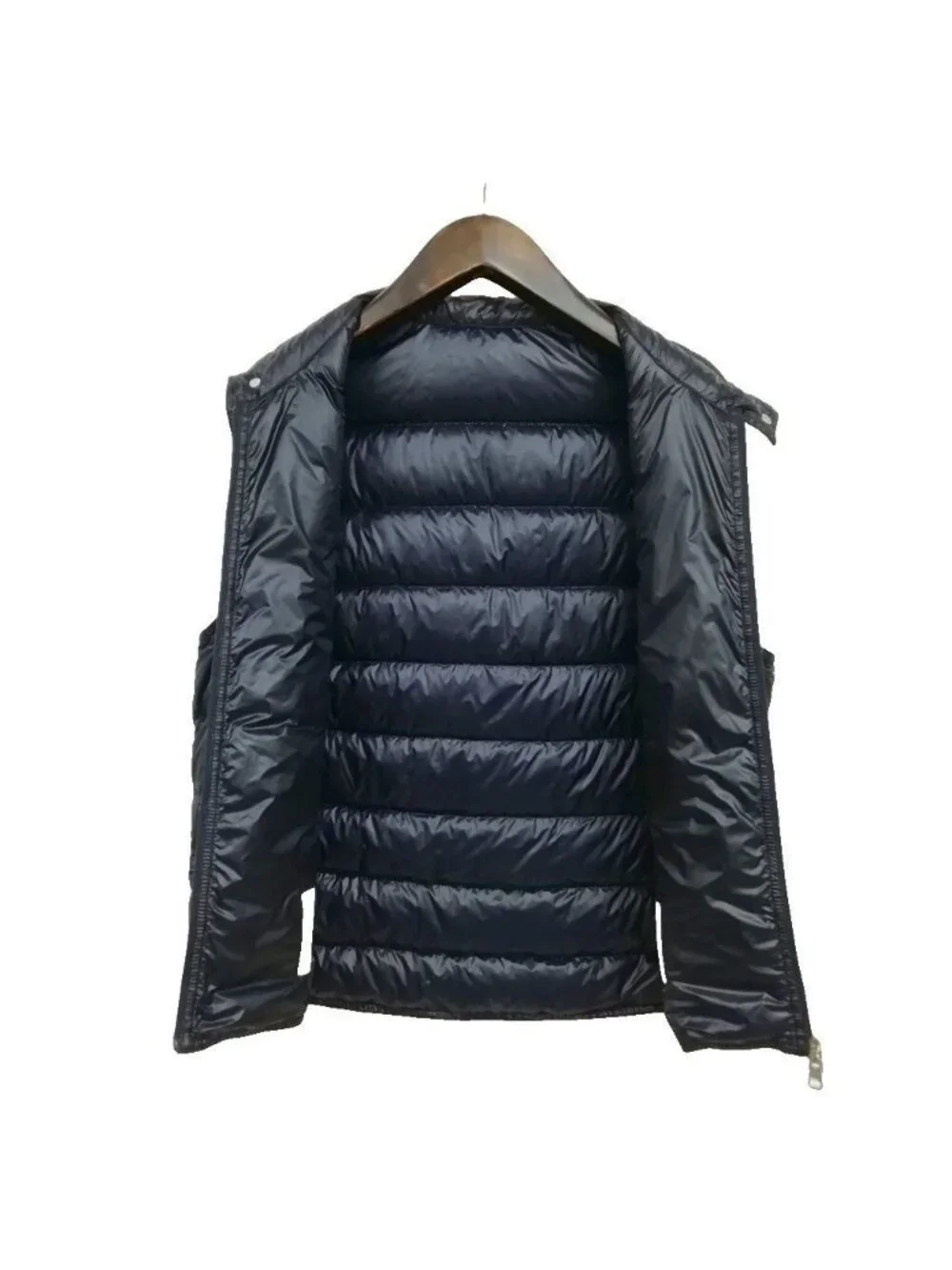 Moncler Gui Down Vest Logo Patch 2 Navy